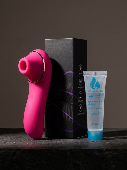 Set Masajeador Vibrador + Lubricante Regalo